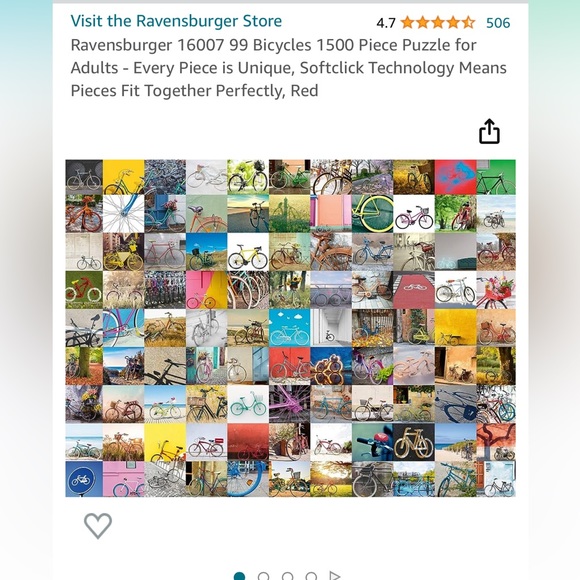Ravensburger Other - Bicycle Puzzle- 1500 pieces